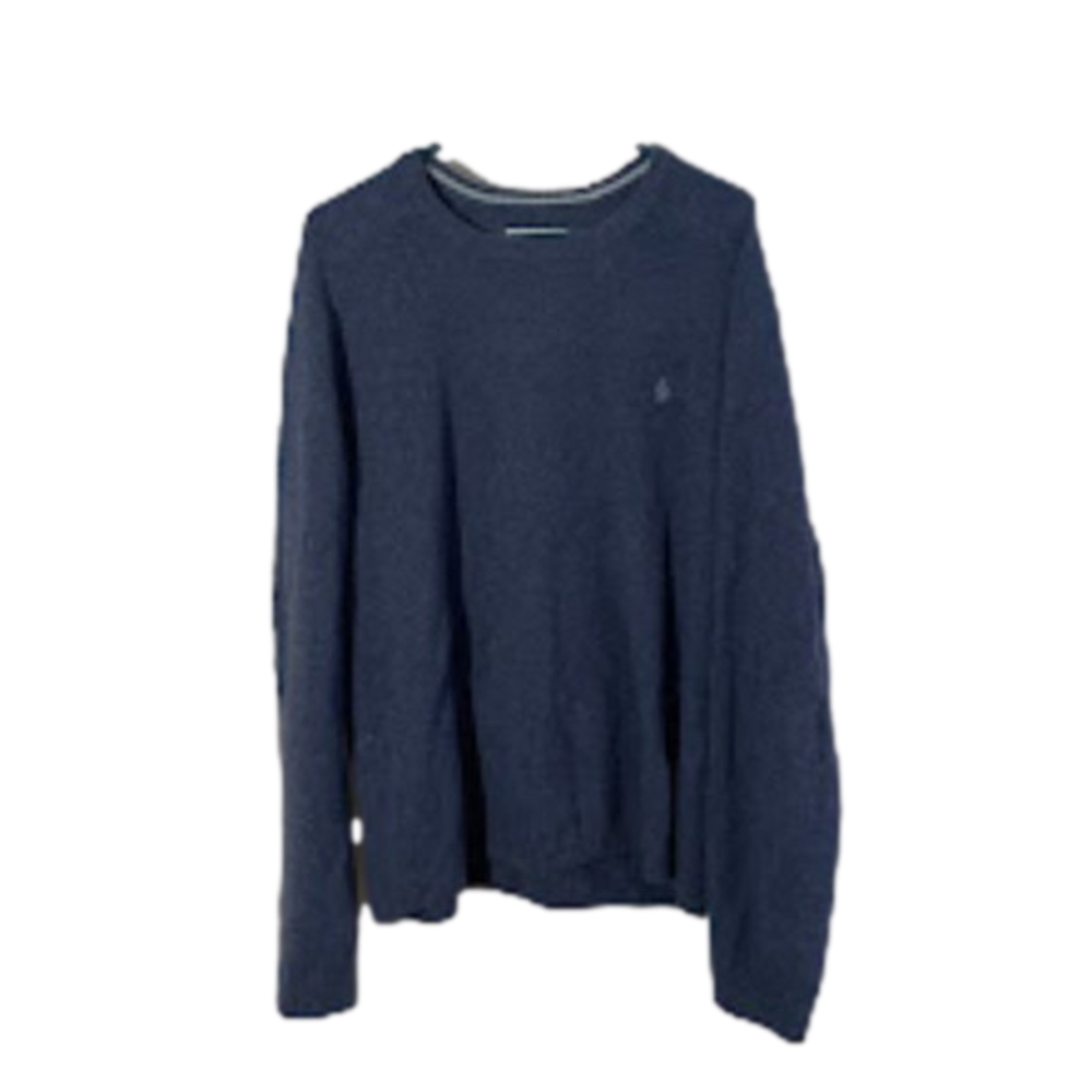 Original Penguin XXL sweater lambswool crewneck blue